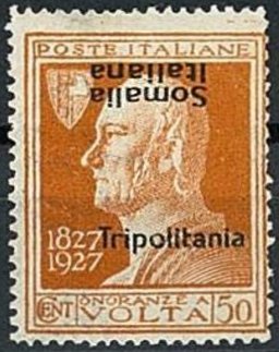 Train Stamps : Francobolli Somalia Italiana 1927 Alessandro Volta 